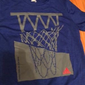 Royal blue adidas tee
